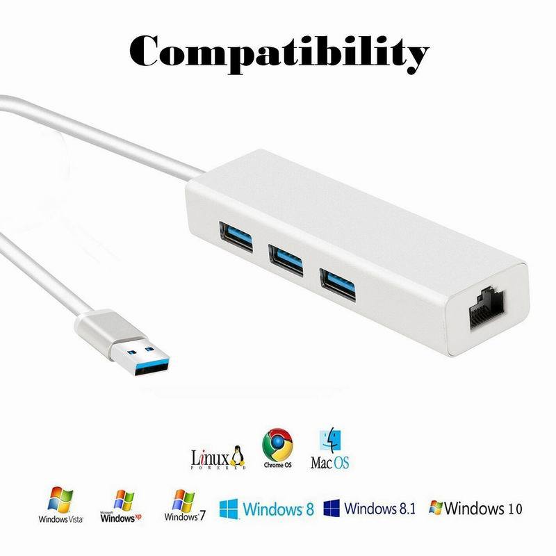 USB 3.0 Gigabit Ethernet Lan RJ45 Network Adapter Hub to 1000Mbps Mac PC Gigabit USB3.0 Ethernet Adapter USB 3.0 Gigabit Ethernet Lan RJ45 Network Adapter Hub to 1000Mbps Mac PC Gigabit USB3.0 Ethernet Adapter